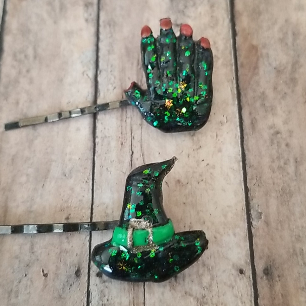 Halloween Resin Set Bobby Pins